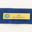 F230 - Plaquette dorée smoking (gravée)