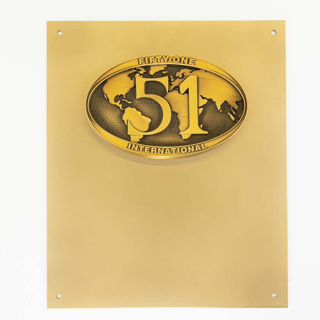 F202 - Plaque bronze pour local