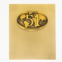 F202 - Plaque bronze pour local